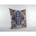 thumbnail image 3 of Boho Flower Indoor/Outdoor Fabric Pillow with Removable Cover in Orange18x18, 3 of 5