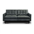 thumbnail image 5 of Hello Sofa Home Naples Mid-Century Top Grain Leather Loveseat in Gray, 5 of 11