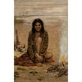 thumbnail image 2 of Antoni Kozakiewicz 17x24 Black Ornate Framed Double Matted Museum Art Print Titled: A Gypsy Woman (1909), 2 of 5