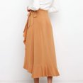 thumbnail image 4 of Lutabuo Jupe Décontractée Jupe Midi Irrégulière Asymétrique Fluide pour Femmes Fête d'Été, 4 of 7