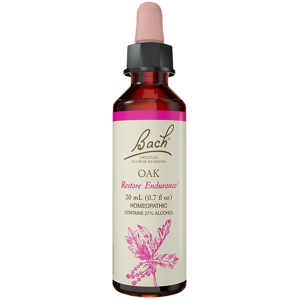 Bach Original Flower Remedies, Oak for Endurance and Strength, 20mL Dropper