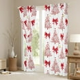 thumbnail image 3 of Homewish Ribbon Bow Tie Black Out Curtains,Merry Christmas Curtains Pack of 2 (42x63 Each),Red White Bedroom Curtains For Kids,Breathable Home Decor, 3 of 6