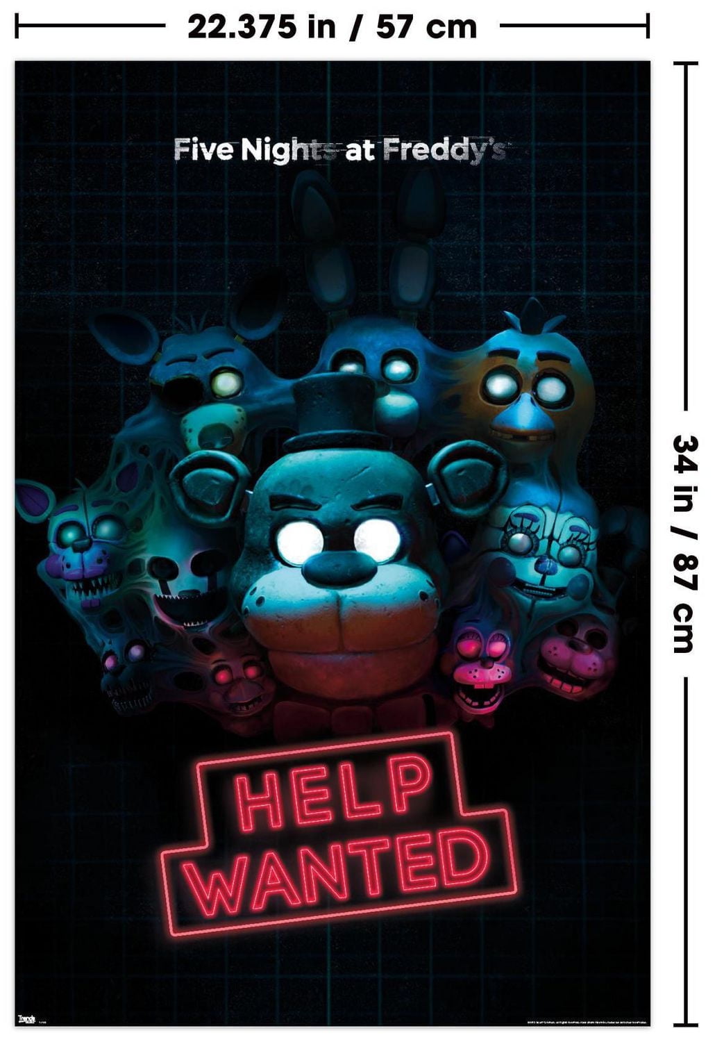 Five Nights at Freddy's - Help Wanted Wall Poster, 22.375" x 34"