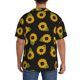 thumbnail image 3 of Fotbe Sunflowers Camisa Estampada de Manga Corta para Hombre, Casual de Verano, Estilo Playero, Sin Arrugas-Small, 3 of 5