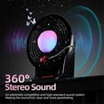 thumbnail image 4 of Night Light Bluetooth Speaker, Moon Lamp, Retro Colorful Ambient Moonlight Soundbar Wireless Stereo Music Player X7-B, 4 of 5