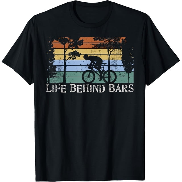 MTB Life Behind Bars - Camiseta de regalo para bicicleta de montaña