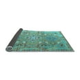 thumbnail image 2 of Ahgly Company Indoor Square Persian Light Blue Traditional Area Rugs, 4' Square, 2 of 4