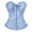Sky Blue, variant on Women's Lace Up Corset Boned Floral Overbust Lingerie Bustier Bodyshaper Top Corset Tops for Women Bustier Shapewear Lingerie Lace Waist Push Up Bodysuit Overbust Boned Corset, Blue L