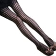 thumbnail image 1 of Bas en Résille pour Femmes à Motif de Fleurs, Dentelle Ajourée, Collants, Bas pour Femmes, Collants Résille, 1 of 6