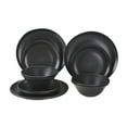 thumbnail image 2 of (2 pack) Mainstays 12-Piece Eco-Friendly Dinnerware Set, Black, 2 of 9