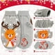 thumbnail image 3 of Paquete de 2 suéteres navideños para gatos: suéter navideño para cachorros, suéteres de copo de nieve para gatitos y perros pequeños, suéter de cuello redondo para gatitos y cachorros (rojo talla 16, gris talla 14) JM, 3 of 5
