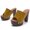 Yellow, variant on asdoklhq Slippers for Women Indoor and Outdoor,New Fish Mouth High-heeled Thick-heeled Thick-soled Comfortable Women's Sandals