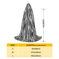 thumbnail image 2 of Gaeub Zebra Skin Unisex Teens Hooded Cloak,Halloween Costume Hooded Velvet Cloak,Halloween Tunic Hoodies Robe Cosplay Capes-Small, 2 of 7