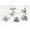 Silver, variant on Fennco Styles Coastal Sea Creatures Metal Napkin Rings, Set of 6 - Silver Nautical Sea Life Napkin Holders for Home Décor, Dining Table, Banquets, Family Gathering and Special Occasions