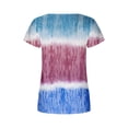 thumbnail image 2 of Blouses à Manches Courtes pour Femmes Mode Imprimée Décontractée Col en V T-Shirt Ample Blouse Hauts à Manches Courtes pour Femmes, 2 of 5