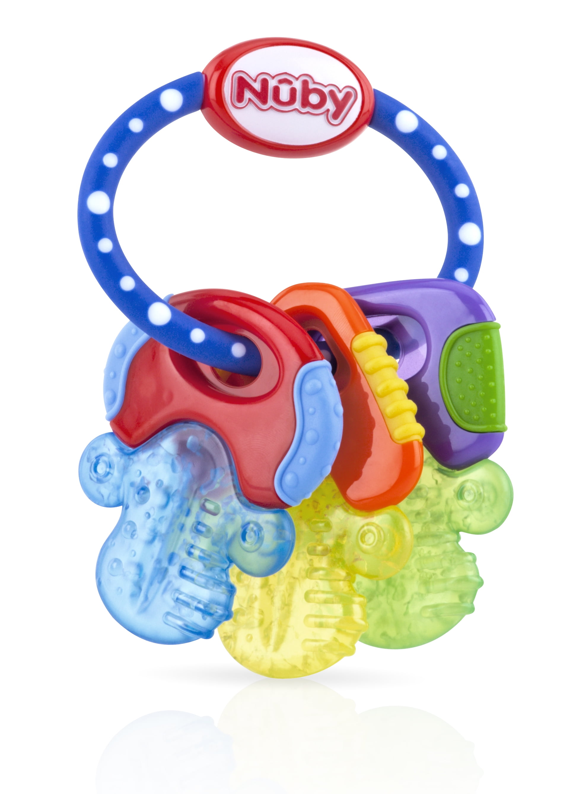 Pack of 2 The First Years 5 Brightly Color Key Teether Dishwash Safe Baby Toy 