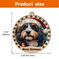 thumbnail image 2 of Bearded Collie Christmas Dog Ornament, Bearded Collie Dog Christmas Decor, Bearded Collie Dog Suncatcher Gift, Xmas Decorations, Dog Gifts, 2 of 4