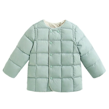 

Qufokar Baby Thanksgiving Outfit Kid Winter Coat Kids Toddler Baby Girls Boys Winter Warm Thick Solid Cotton Long Sleeve Padded Clothes Coat Jacket