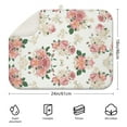 thumbnail image 2 of Microfibre Drying Mat for Kitchen Vintage Pink Floral Dish Drying Drainer Mat Absorbent Pioneer Drying Mat Washing Up for Glass, Plate & Cup 18inch X 24inch, 2 of 5