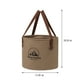 thumbnail image 3 of pstuiky Cubo con asa contenedor de agua plegable de 5 galones (20 L) cubo portátil para pesca camping senderismo y supervivencia al aire libre., 3 of 7