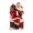 red, variant on Santa Claus Figurine Statue Handcrafted Resin for Christmas Holiday Mantel Fireplace Decor