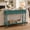 Assembled-Green, variant on HLR Mid Century Sofa Entryway Table, Console Table with Tambour Sliding Door for Living Room Hallway, Brown