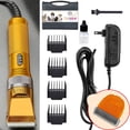 thumbnail image 6 of Heavy Duty Pet Grooming Clippers with 36V Motor for Thick Coats, Professional Electric Hair Trimmers for Dogs Horses Livestock (Gold), 6 of 6