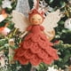 thumbnail image 5 of Adorno Navideño de Niña de Ganchillo | Colgante de Lana Tejido a Mano | Preciosa Decoración Navideña de 14 Cm | Accesorio para Árbol de Navidad | Regalo para Decoración Del Hogar y Celebraciones de T, 5 of 6