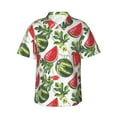 thumbnail image 2 of Goofa Watermelons Hawaiian Shirt for Men, Unisex Summer Beach Casual Short Sleeve Button Down Shirts,Aloha Tropical Floral print shirt-XX-Large, 2 of 9