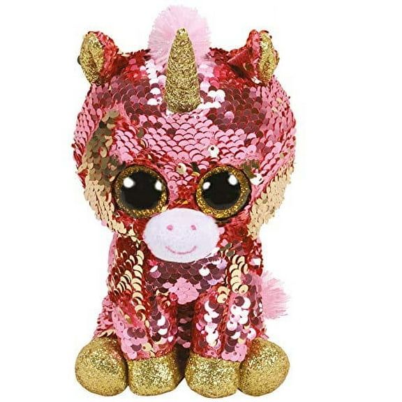 TY Flippables Sequin Plush - SUNSET the Unicorn (Regular Size - 6 inch)