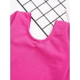 thumbnail image 5 of Vxuxlje Kids Girls Ballet Dance Leotard Long Sleeve Fleece-Lined Bodysuit Costume Gymnastic Yoga Hot Pink 130, 5 of 7