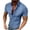 Sky Blue, variant on Grid Shirt for Men Short Sleeve Loose Button Lapel Summer Casual Front Open Shirt Black