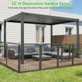thumbnail image 2 of Metal Garden Fence 85ft(L)×32in(H) No Dig Fence Panels with Gate Fencing for Yard Animal Barrier Decorative Garden Fencing for Backyard Patio Garden Flower Beds, 2 of 8