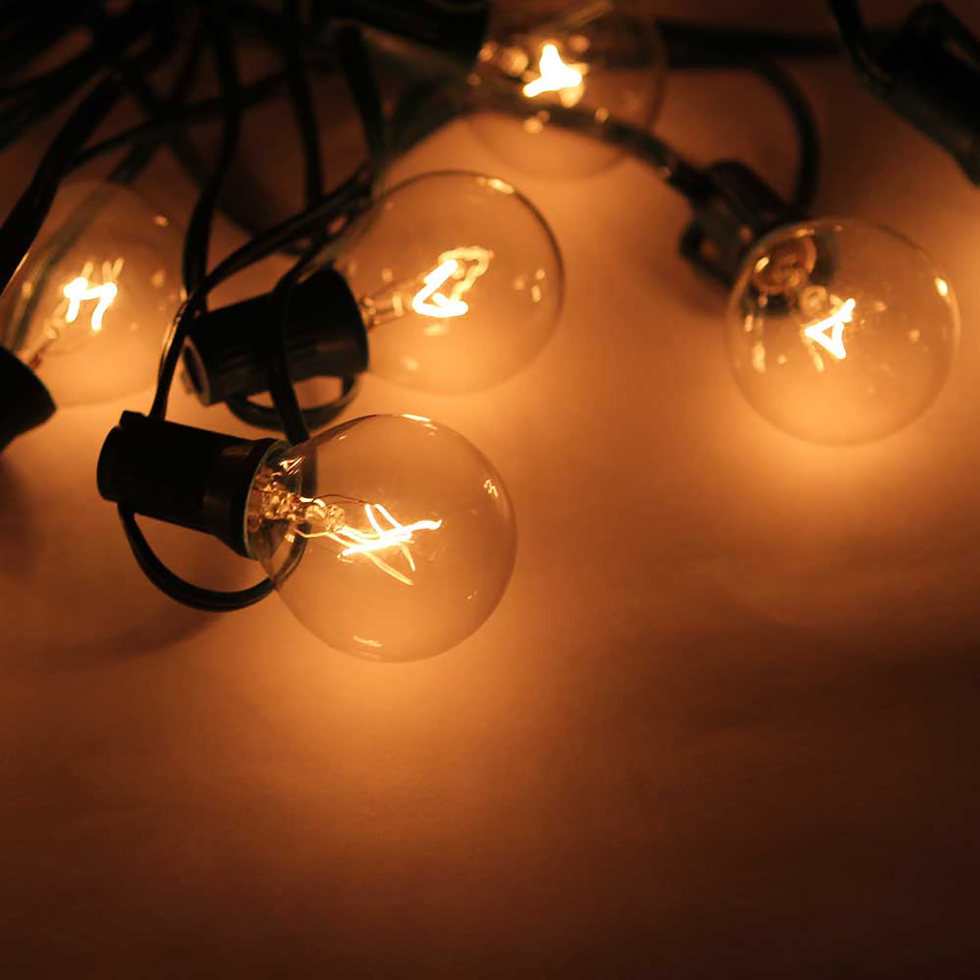 Star String Lights, G40 25pcs String Light Romantic LED Star Battery