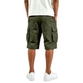 thumbnail image 5 of Gym Mens Shorts Solid Color Elastic Waist Casual Cargo Pants with Multiple Pockets Shorts, 5 of 7
