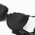 Wingslove Women's Push Up Bra Lace Comfort Padded Bra Add 1 Cup Brassiere Plunge Underwire Bra