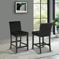 thumbnail image 5 of Cobre Contemporary Velvet Counter Stool with Nailhead Trim(Set of 2) in Black, 5 of 5
