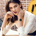 thumbnail image 6 of KOMI Slim Leather Bands Compatible with Apple Watch Band 38mm 40mm 41mm 42mm 44mm 45mm 49mm, Top Grain Leather Watch Thin Wristband for iWatch Ultra SE Series 9/8/7/6/5/4/3/2/1 Beige, 6 of 7