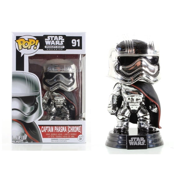 Funko Star Wars Captain Phasma Chrome POP! 91 puntos de recompensa para contrabandistas