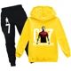 thumbnail image 3 of Ropa para niños Sudadera con capucha y pantalones Traje para niño de 3 a 12 años Sudadera de primavera y otoño Chándal de fútbol CR7 Traje deportivo para vacaciones para niños, 3 of 5