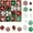 Green & Red & White, variant on 50Pcs Christmas Tree Ornaments - 2.36''/60mm Christmas Ball Ornaments Set for Xmas Tree Holiday Party Wedding Home Decorations (Silver)