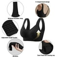 thumbnail image 3 of yillto Womens Plus Size Racerback Sports Bra Wireless Supportive Yoga Workout Running Bras XL-4XL, 3 of 7