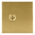 thumbnail image 4 of CRL SGCU1SB Satin Brass Square Style Notch-in-Glass Fixed Panel U-Clamp, 4 of 7