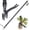 Black, variant on Stand Up Weed Puller Tool, 46" Adjustable All-Metal Long Handle Weeder with 4-Claw Steel Head, Remove Weeds by Roots Without Bending or Kneeling, Heavy Duty Garden Tool Back & Knee Friendly