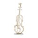thumbnail image 2 of Estatua de instrumento de música 3D, escultura, figurita, colección de arte del hierro, miniatura de oro moderna para interiores, para el hogar, sala Violín de gran tamaño Baoblaze Figurilla decorativa, 2 of 8