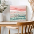 thumbnail image 2 of Framed Canvas Wall Art for Living Room Pink Teal Marble Wall Decor, Abstract Fluid Aesthetic Paintings for Bedroom Office Kitchen Bathroom, Ready to Hang Artwork Wall Pictures 8x8 Inch, 2 of 9