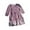 Purple, variant on Zwiiyzr Girls Velvet Tiered Dress Ruffled Long Sleeve A-Line Party Elegant Dress for 2-11 Years
