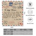 thumbnail image 2 of To My Mom Gift Blanket from Daughter Son I Love You Dear Mom Air Mail Letter Printed Blanket Throw for Christmas Birthday Mother Day's Soft Bed Flannel Blanket,Mom Blanket 50x60, 2 of 7
