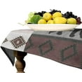 thumbnail image 2 of Rustic Bear Moose Deer Tablecloth, Retro Pine Tree Cabin Country Lodge Camping Vintage Tribal Aztec Table Cover, Water Resistant Wipeable Tablecloths for Kitchen Dinning Room Decor 60"x120", 2 of 6