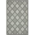 thumbnail image 2 of Safavieh Courtyard Shawn Geometric Indoor/Outdoor Area Rug, Anthracite/Light Gray, 4' x 5'7", 2 of 9